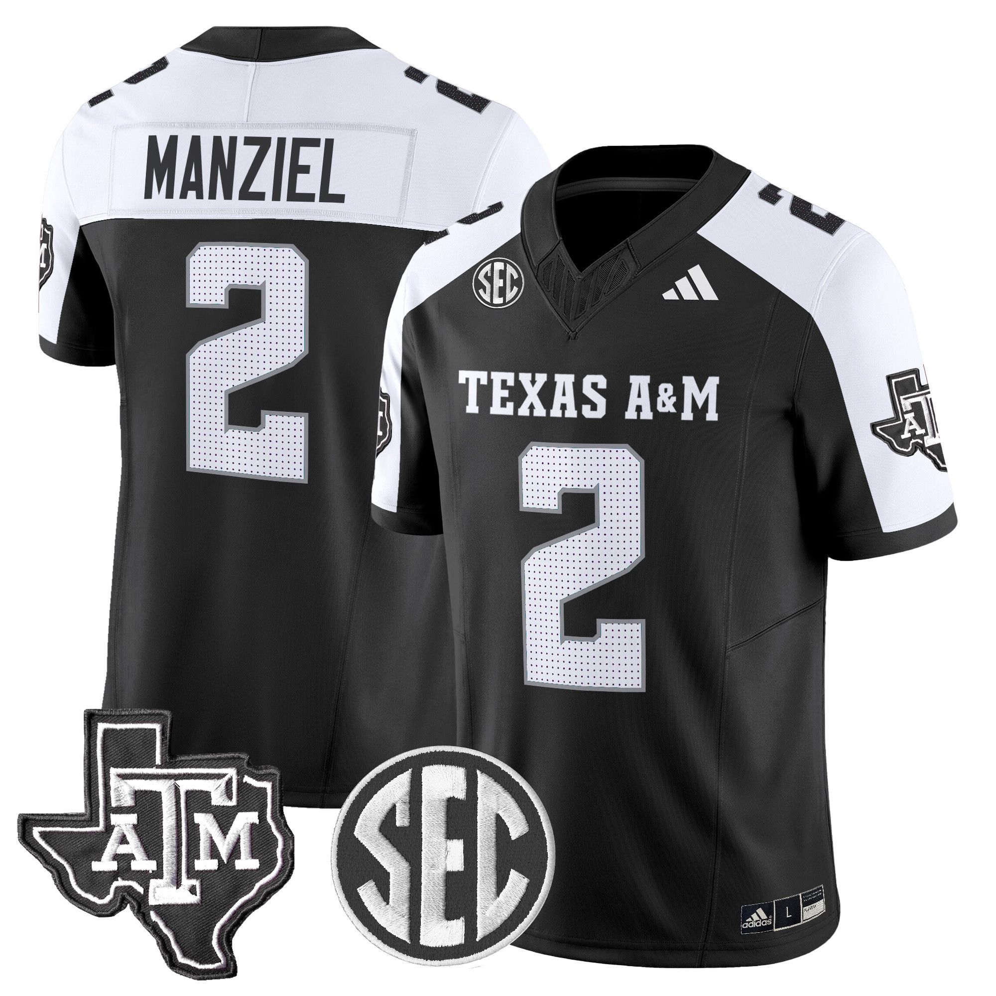 Men Texas A&M Aggies #2 Manziel Black 2024 Vapor Limited NCAA Jersey->ncaa teams->NCAA Jersey